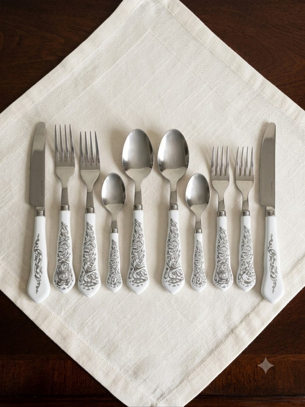Disney Beauty And The Beast "Be Our Guest"Flatware Knives Spoons Forks 15 pc Set
